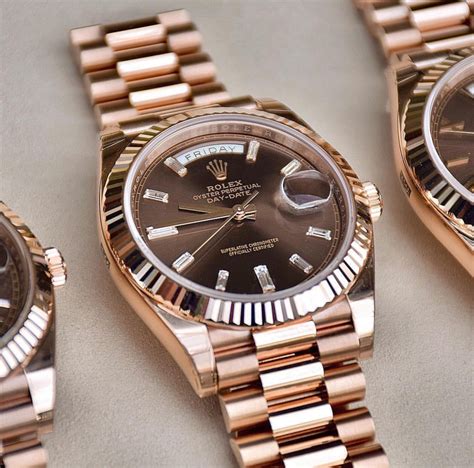 men's chocolate rose gold rolex|day date 40 rose gold.